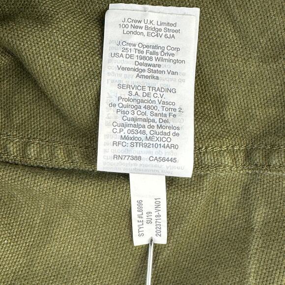 Madewell Kale Green Stretch Raw Hem  Button Fly A-Line Mini Skirt Plus Size 14 - Picture 13 of 16